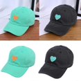 thumbnail image 2 of Love Heart Applique Baseball Hat for Girl Long Brims Soft Baseball Hat Women Sunproof Peaked Hat Adjust Sports Hat Purple, 2 of 4