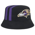thumbnail image 3 of Men's New Era Black Baltimore Ravens Helmet Bucket Hat, 3 of 4