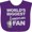 Purple, variant on Inktastic Wrestling Fan Sports Boys or Girls Baby Bib