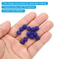 thumbnail image 4 of Unique Bargains 8mm Rhinestone Clay Beads, 50 Pack Round Ball Polymer Clay Crystal Charm Beads, Dark Blue, 4 of 6