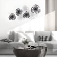 thumbnail image 3 of RLESO 2026 New Metal Wall Art Multi Colored Flower Design Large Wall Decor Layered Wall Accent Wall Decor Living Room for Home Decor Living Room Styling Modern Interior Design Vibrant Wall Accents, 3 of 5