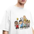 thumbnail image 5 of Camiseta de algodón puro con personajes de cómic de Peanuts para hombre y mujer, divertida, con Snoopy, Charlie Brown, Linus y Lucy, ropa, 5 of 5