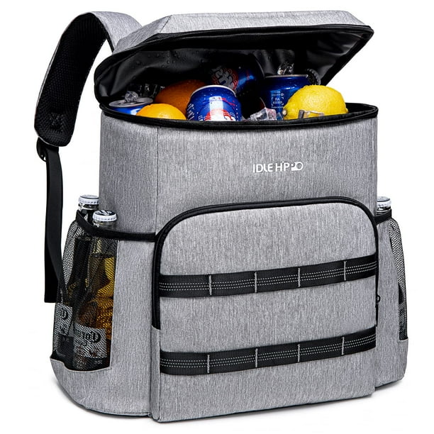 Idle Hippo Insulated Cooler Backpack 54 Cans Camping Soft Sided Coolers Waterproof & Leak
