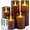 Gray, variant on Flickering Flameless Candles,  Operated Candles with Remote Control and Timer,    Candle for , Christmas Decoration, , Set of 5