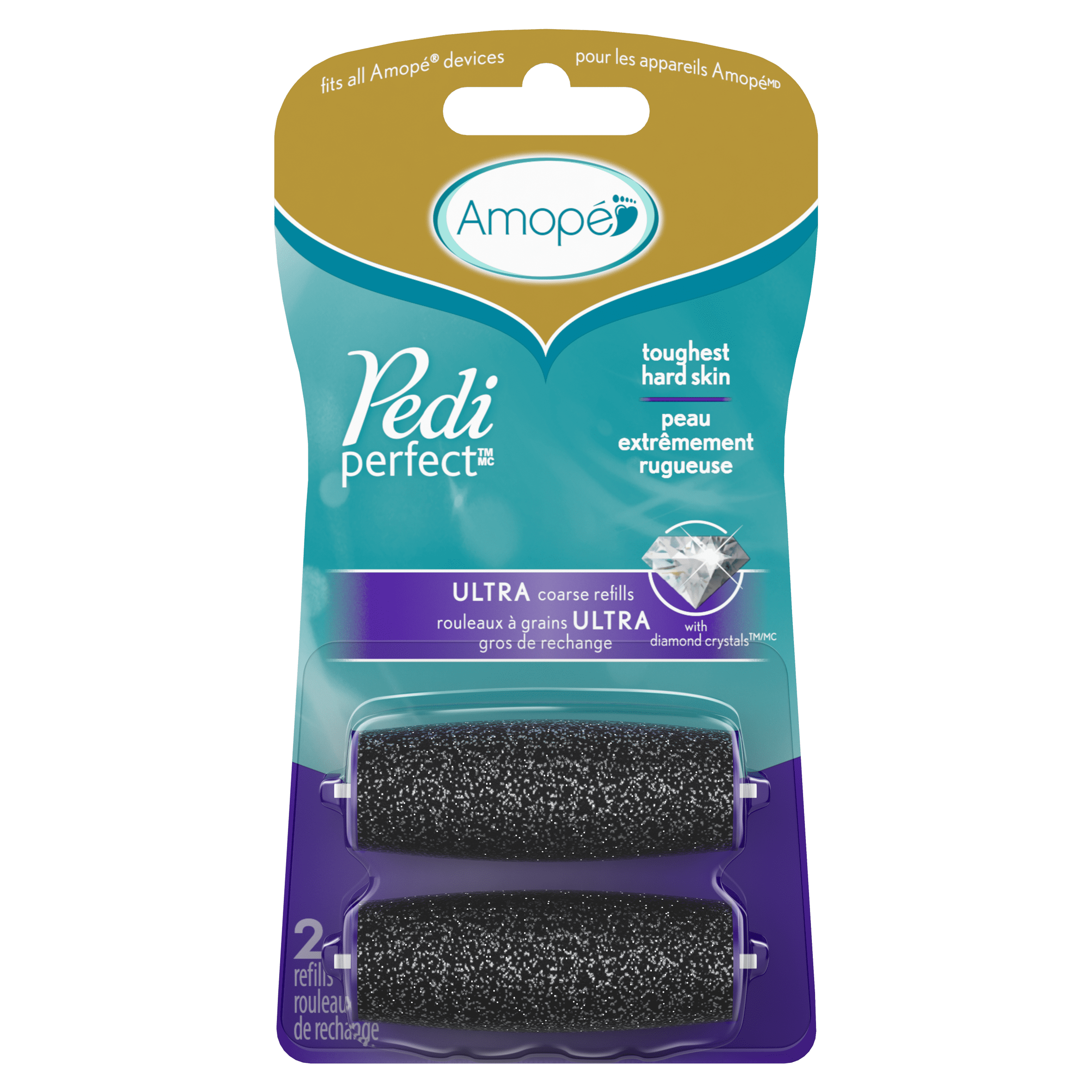 Amope Pedi Perfect Electronic Foot File Ultra Coarse Diamond Crystals