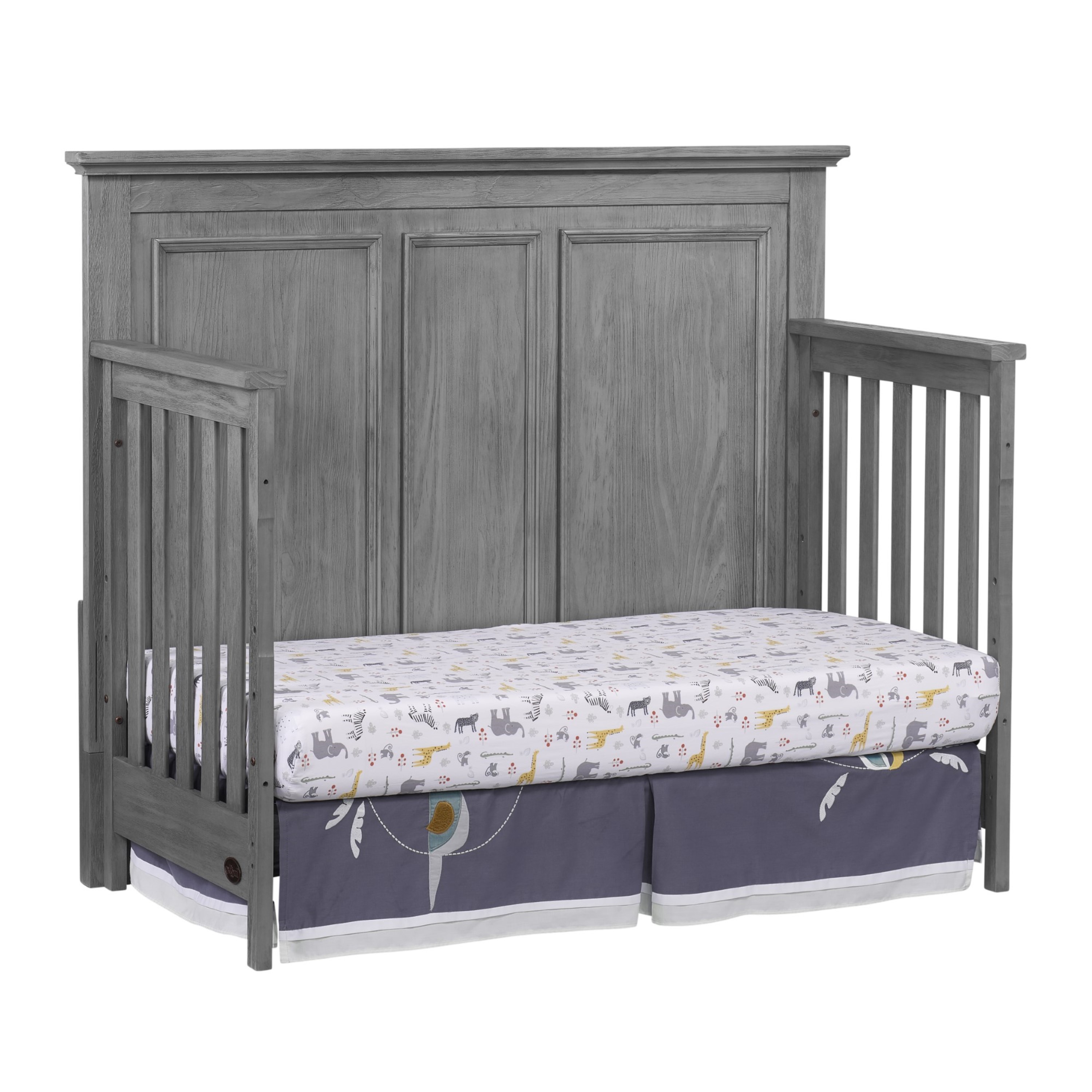 Oxford Baby Kenilworth 4-in-1 Convertible Crib, Graphite Gray, GREENGUARD Gold Certified, Wooden Crib - image 4 of 10
