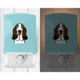 thumbnail image 2 of Caroline's Treasures BB1181CNL Checkerboard Blue Basset Hound Ceramic Night Light, 6x4x3", multicolor, 2 of 2