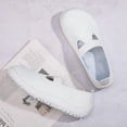 thumbnail image 3 of DLWKIPV Breathable Knit Slip-On Shoes for Women - Lightweight Comfort Flats for Daily Walking & Work(WHITE,7), 3 of 6