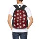 thumbnail image 4 of Fotbe Snowflakes On A Buffalo Plaid Christmas Mochila para Hombre y Mujer - Tela Oxford 600D Resistente - Mochila Impermeable de Gran Capacidad para Escuela, Viajes y Senderismo, 4 of 6
