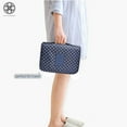 thumbnail image 6 of Luxtrada Portable Hanging Toiletry Bag Travel Makeup Pouch Waterproof Travel Kit Organizer Bathroom Storage Toiletry Bag with Hanging Hook Hanging Organizer Bag for Women Girls (Navy), 6 of 6