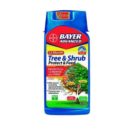 BAYER Advanced 12-Month Tree & Shrub Protect & Feed Concentrate 32 FL ...