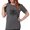 Charcoal, variant on - Psi Upsilon Black And White Crest T Shirt - Womens Comfort Colors® Shirt
