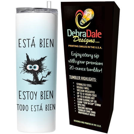 Debra Dale Designs Vaso Térmico 20oz "Está Bien Estoy Bien" - Regalo para Valientes