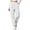 White, variant on Sweatpants for Women High Waisted Jogger Pants Drawstring Elastic Cuff Pockets Casual Soft Workout Track Pants