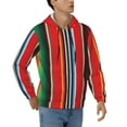 thumbnail image 4 of Zip Up Hoodies for Men - Mexican Serape Blanket Stripes Long Sleeve Comfrt Men'S Fashion Hoodies & Sweatshirts, Jackets for Men Hoodies Pullover Clothing Clothes with Pouch, 4 of 5