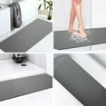 thumbnail image 2 of Softlife Non Slip Bathroom Rugs Washable Shower Mats with Drain Hole Quick Dry Bathtub Mat,16"x39",Gray, 2 of 8