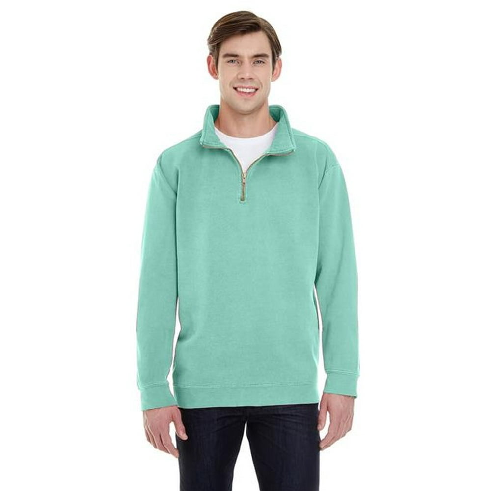 COMFORT COLORS Comfort Colors 1580Island ReefL 0.25 Zip Sweatshirt