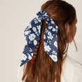 thumbnail image 4 of 5 Pcs Satin Bowknot Hair Scrunchies Floral Hair Band Elastic, 4 of 4