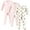 Pink Teddy Bear, variant on Hudson Baby Unisex Baby Cotton Sleep and Play, Mint Gray Milk And Cookies, 6-9 Months