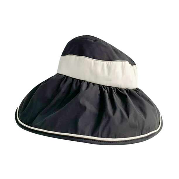 Sombrero de pescador ajustable de 54 a 60 cm de circunferencia, para mujer, con ala ancha, para playa, vacío