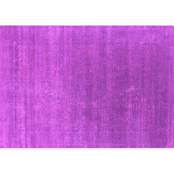 Ahgly Company Indoor Rectangle Oriental Pink Industrial Area Rugs, 8' x 10'