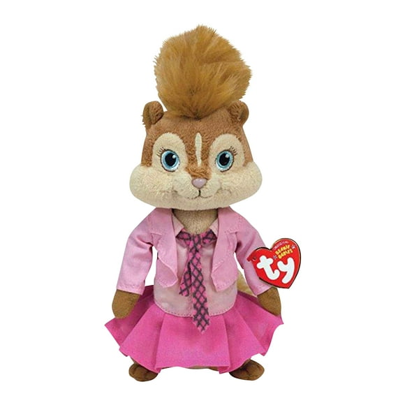 TY Beanie Baby - BRITTANY the Chipette Regular Size 7" Plush (Alvin & the Chipmunks) With Fun Chops
