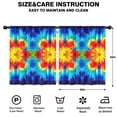 thumbnail image 2 of Blackout Kids Curtains,Colorful Tie Dye Flowe Childrens Insulated Curtains Set Of 2,Bedroom Essentials,Toddler Room Decor 52"x63", 2 of 5