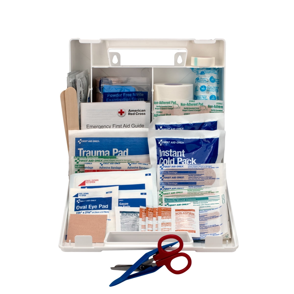 First Aid Only 10 Person Sports First Aid Kit, Plastic Case, 72 pc