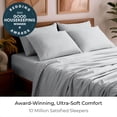 thumbnail image 2 of Mellanni Iconic 4 Piece Bed Sheet Set Brushed Microfiber, Deep Pocket, Twin XL, Light Gray, 2 of 5