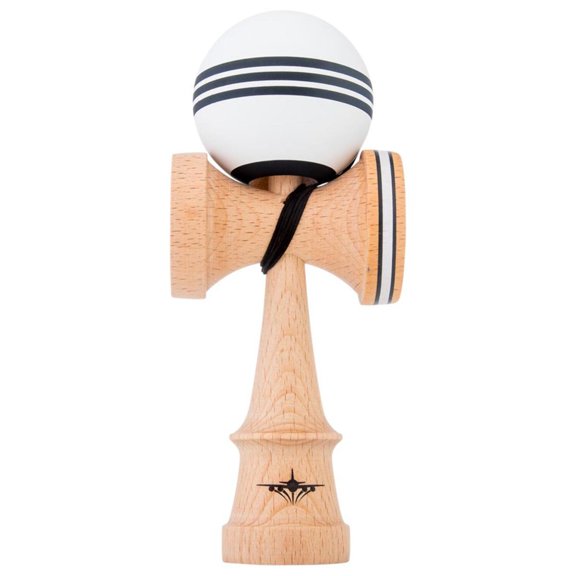 Kendama USA - Kaizen Triple Stripe - Jet Shape - Black  White