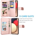 thumbnail image 2 of Galaxy A13 5G Case, A13 5G Wallet Case, Samsung Galaxy A13 5G 6.5 inchs PU Leather Case, Tekcoo Luxury Cash Credit Card Slots Folio Flip Cover [Detachable Magnetic Case] & Kickstand - Rose Gold, 2 of 6