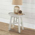 thumbnail image 2 of Steve Silver Paisley Distressed Alabaster White Wood End Table, 2 of 5