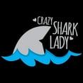 thumbnail image 3 of CafePress - Crazy Shark Lady Pajamas - Women's Dark Pajamas, 3 of 4
