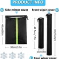 thumbnail image 3 of 5 pack Side View Mirror Cover with Wiper Cover | Winter Protection Cover for Snow and Ice | Universal Fit for Cars, SUVs, Trucks, 3 of 5
