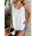thumbnail image 3 of Weardear Womens Tank Tops Fashion Eyelet Embroidery Sleeveless Camisole Scoop Neck Loose Casual 2024 Summer Clothes Flowy Shirts, 3 of 6