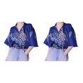 thumbnail image 1 of Minnieouse Hombres Mujeres Camisa de playa Casual Abotonado Manga corta Dragón Secado rápido Transpirable Estilo étnico Camiseta Vacaciones Azul METRO 2piezas, 1 of 6