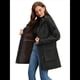 thumbnail image 5 of Chaquetas Softshell Impermeables para Mujer, Abrigos Cálidos con Forro y Capucha, Chaqueta Impermeable Larga. Negro L, 5 of 10