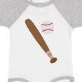 thumbnail image 4 of Inktastic Baseball Bat and Ball Boys or Girls Baby Bodysuit, 4 of 5