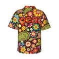 thumbnail image 3 of Fotbe Hippie Peace Love Hawaiian Shirt For Men Unisex Summer Beach Casual Short Sleeve Cotton Linen Button Down Shirts-3x-Large, 3 of 9