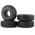 thumbnail image 2 of 4PCS Rubber Rock Tires 127*40mm OD Tyres for Axial SCX10 Wraith CC01 F350 1/10 RC Crawler Car 2.2inch Beadlock Wheels Rims, 2 of 13