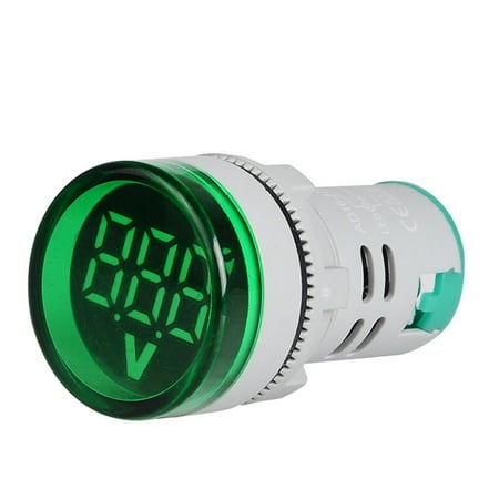 Led Digital Signs - 22mm LED Digital Display Gauge Volt Voltage Meter Indicator Signal Lamp Voltmeter Lights Tester Combo Measuring Range 60-500V AC green