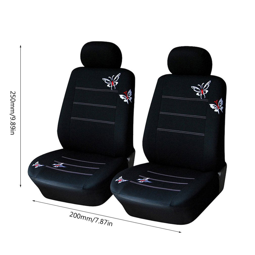 2PC Front Car Seat Covers Protector Fit for High-Back Bucket Seats Accessories