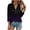 Purple, variant on TKLPEHG Dressy Tops for Women Fashion Summer Button V Neck Tunic Shirts 3/4 Sleeve T Shirts Lightweight Gradient Color Graphic Tee Casual Going Out Tops Loose Blouse(Green,XXXXL)
