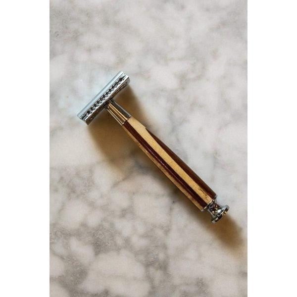 WCS Natural Collection Razor 37WS, Rosewood  and  White Ash-WCS Exclusive Open Comb (Toothsome)