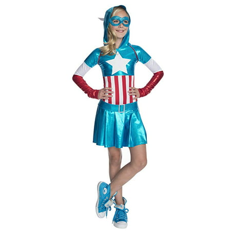 Rubies Marvel Classic Child's American Dream Hoodie Costume Dress,