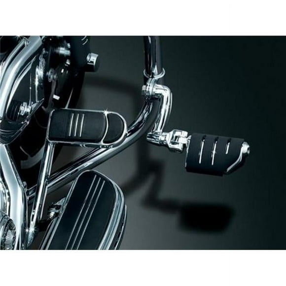 Kuryakyn 7571 Longhorn Offset Peg Mounts, Black - 1.25 in.