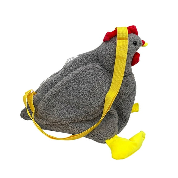 Toy Chicken Purse Handbag for Women Unique Hen Shaped Bag Animal Body Bag Fashionable Clutch