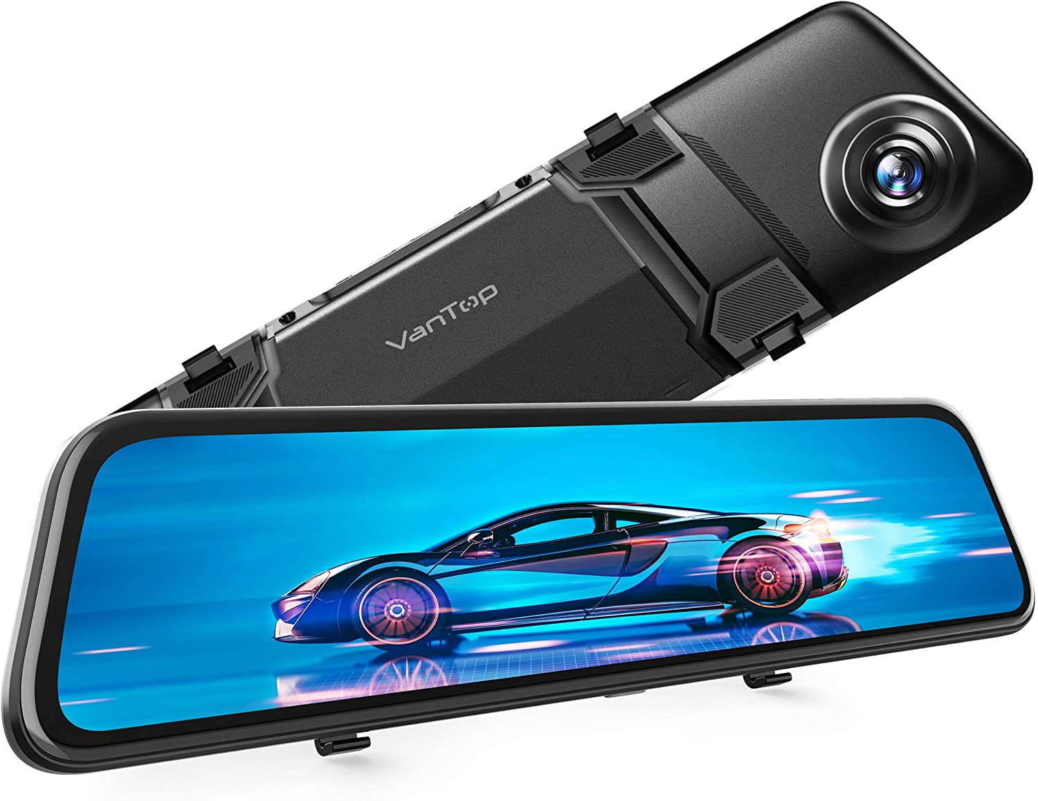 Vantop H612 Dual Dash Cam With 12" 2.5K Mirrow Camera for Cars w/Voice