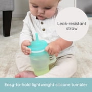 Infantino My 1st Training Cup with Straw & Handle, Lime Light, 9oz