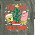 thumbnail image 3 of SpongeBob SquarePants - Tis The Season Christmas Spongebob and Patrick - Men's Short Sleeve Graphic T-Shirt, 3 of 6